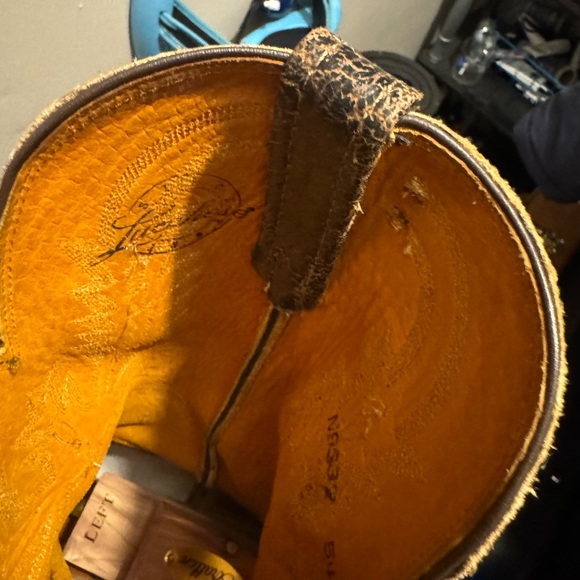 Lucchese brown distressed western boots - Picture 7 of 7